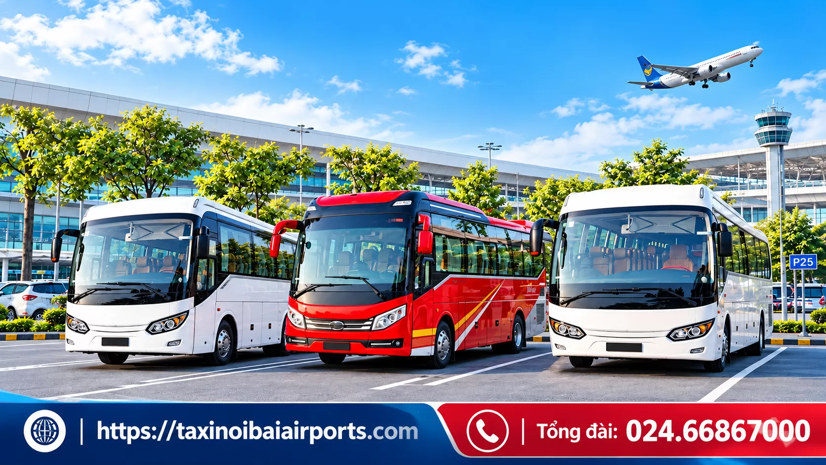 Thuê Xe 29 chỗ Hà Nội đi Sân Bay Nội Bài