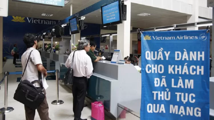 Bạn đ&atilde; l&agrave;m thủ tục trực tuyến của Vietnam Airlines?