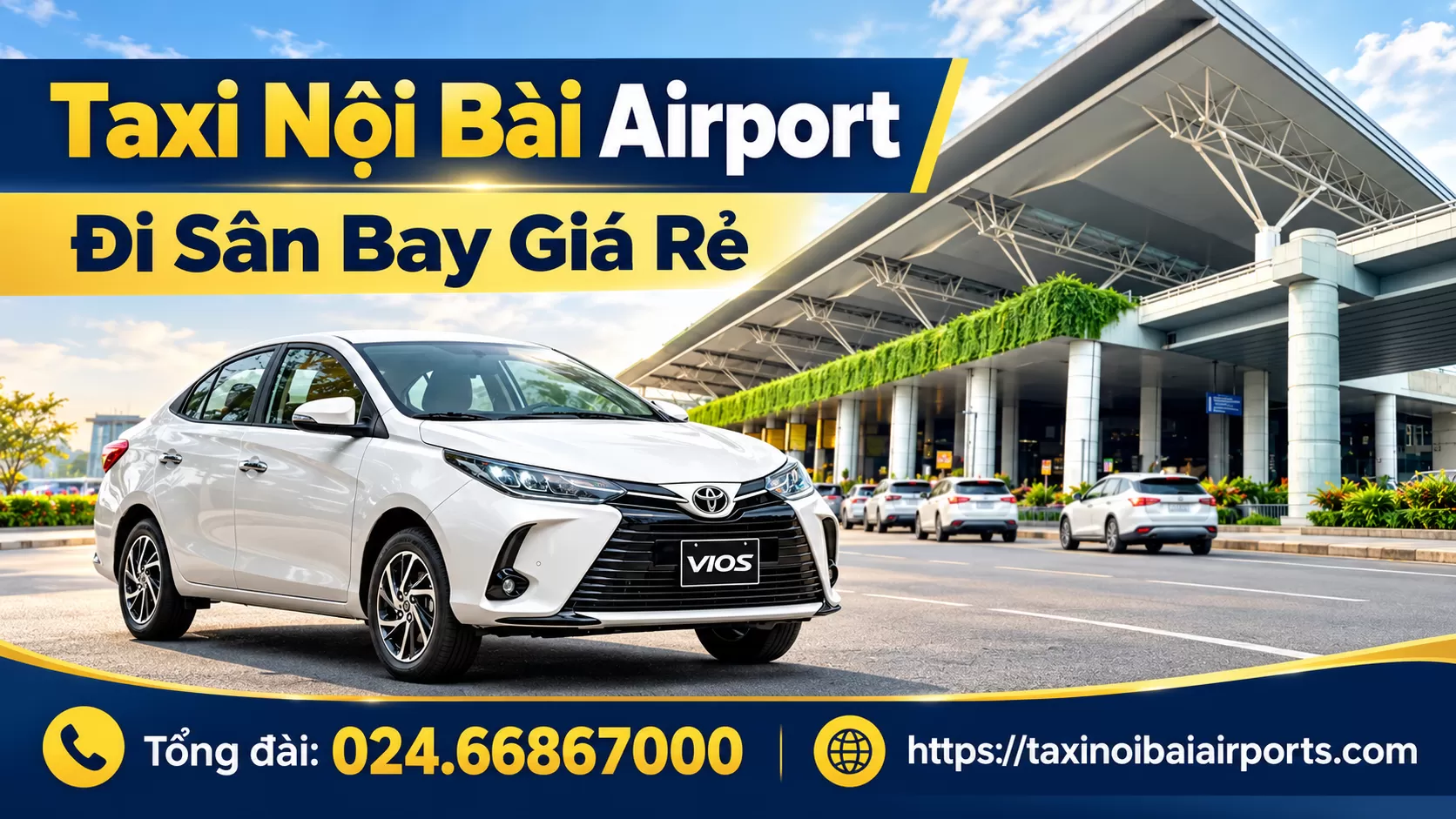 Taxi 5 chỗ đưa đón 2 chiều Hà Nội Nội Bài