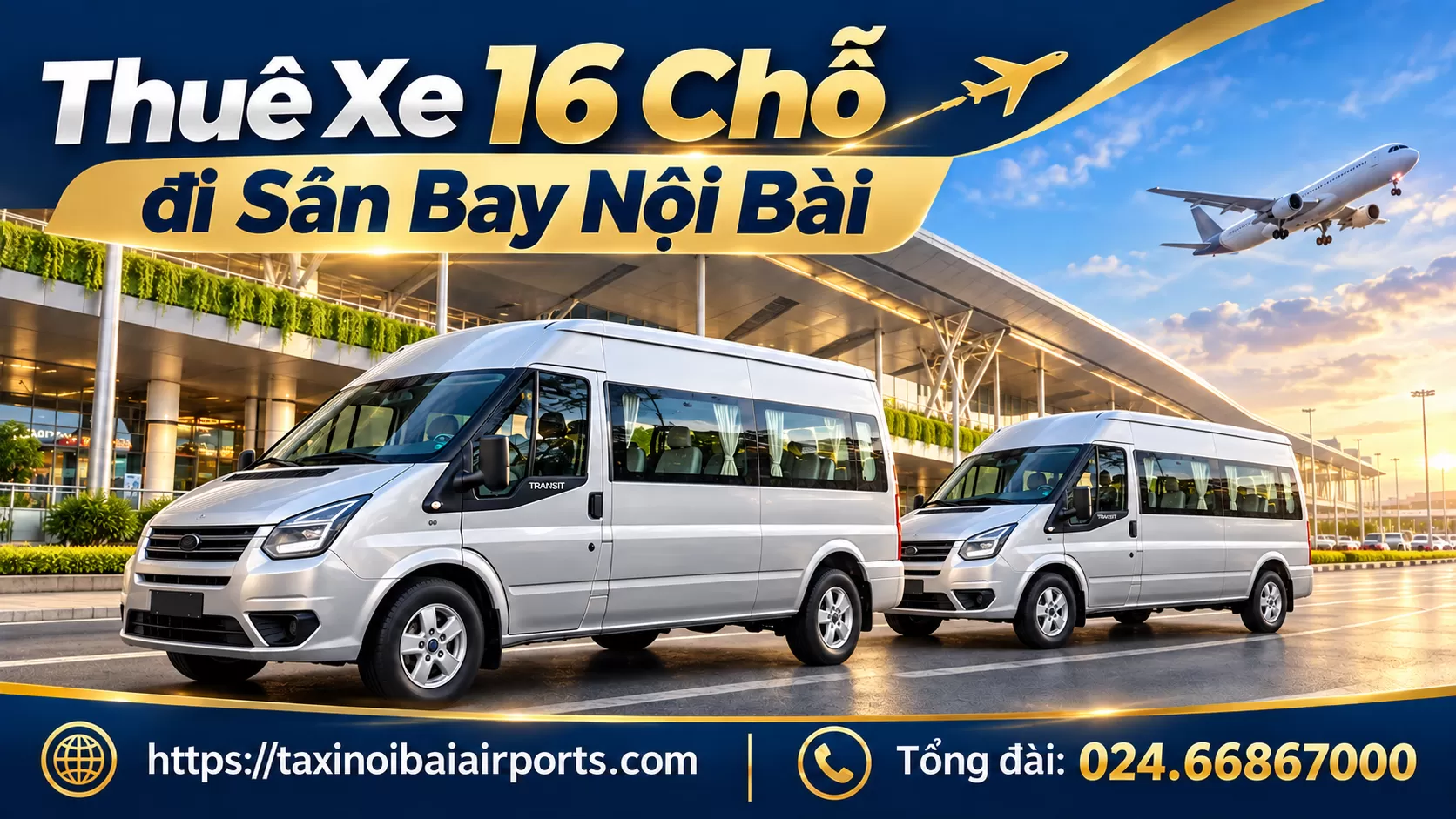 Xe 16 chỗ Nội Bài đi Hà nội